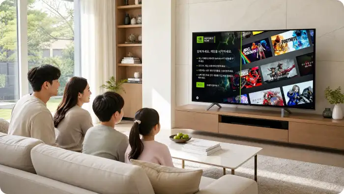 Big-Screen Gaming with Family